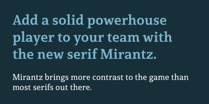 Mirantz Extra Bold Italic Font preview